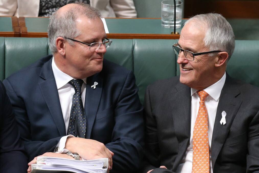 Do Scott Morrison and Malcolm Turnbull have a cunning plan up their sleeves?  Photo: Andrew Meares