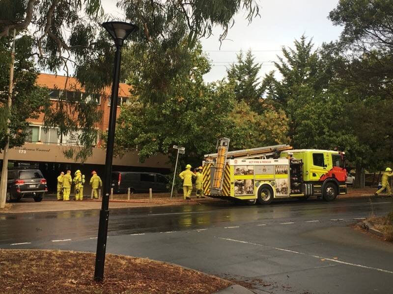 Fire fighters and paramedics are also at the scene. Photo: Jamila Toderas