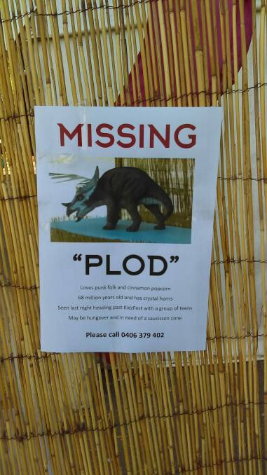 The posters urging the return of Plod.