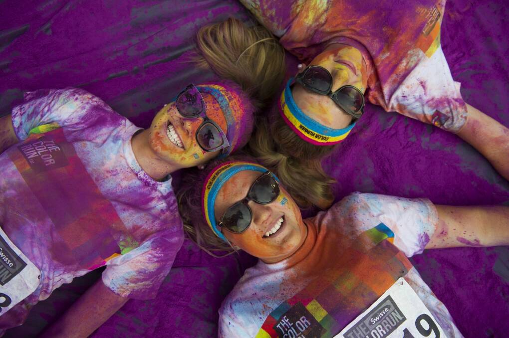 Clouds of colour will take over Commonwealth Park on Sunday for The Color Run. Photo: Jay Cronan