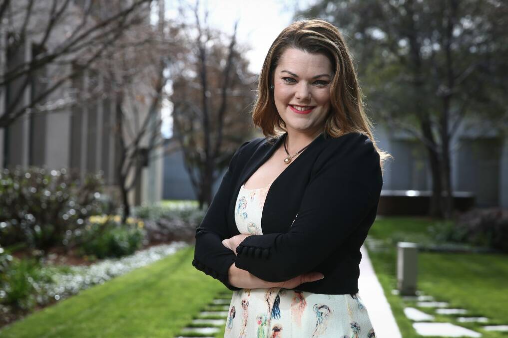 Greens Senator Sarah Hanson-Young is re-opening talks with the government on media reform Photo: Alex Ellinghausen 