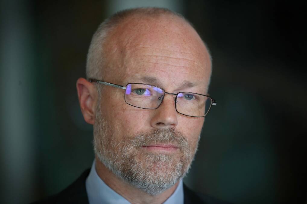 Special adviser to the Prime Minister on cyber security Alastair MacGibbon urged public service departments against a "compliance mentality" in protecting against cyber attacks. Photo: Andrew Meares