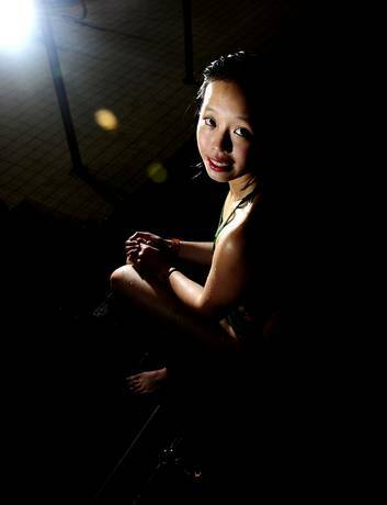 14-year-old swimmer Bonnie Zhang. Photo: Melissa Adams
