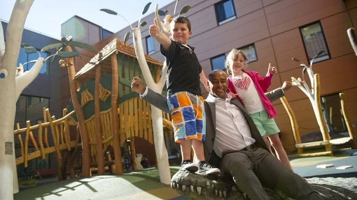 Prince George might enjoy a run around the new playground at the Centenary Hospital for Women and Children. Photo: Jay Cronan