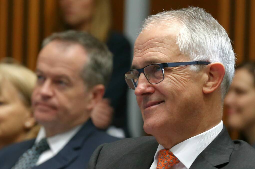 Opposition Leader Bill Shorten and Prime Minister Malcolm Turnbull.  Photo: Allex Ellinghausen