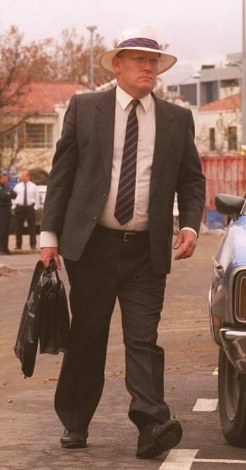 David Eastman on his way to the ACT Supreme Court to face charges concerning the murder of Assistant Commissioner Winchester. Photo: Andrew Taylor