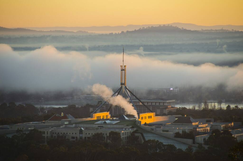 Canberra Times Winter photocomp (2016) - Dylan Valentine Address: 5 Avery Place Fraser ACT 2615 Phone number: 0439394929 Photo information: DSC_0540: Photo title - The early bird gets the worm Description - Got up nice and early to watch the sunrise at the National Arboretum in Canberra. The temperature and the fog meant I had the whole place to myself and as the sun rose above the fog a magpie flew over and sat atop the birds head giving me a great shot. Date taken - 14/06/2016 DSC_0646: Photo title - The house that Romaldo built Description - Witnessing the first rays of light hit Parliament House and the fog rise off Lake Burley Griffin from the top of Red Hill was a great way to start a chilly Canberra day. Date taken - 16/06/2016 Photo: Dylan Valentine