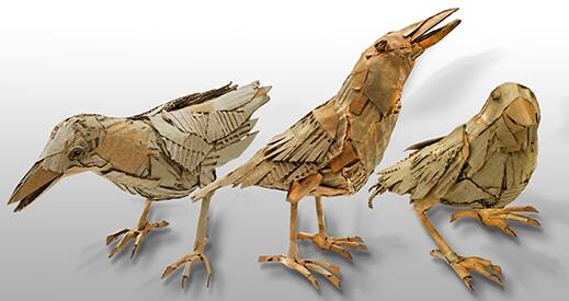 Assorted Birds, Tim Buckland. Habitual Creatures, Belconnen Arts Centre. Photo: Supplied