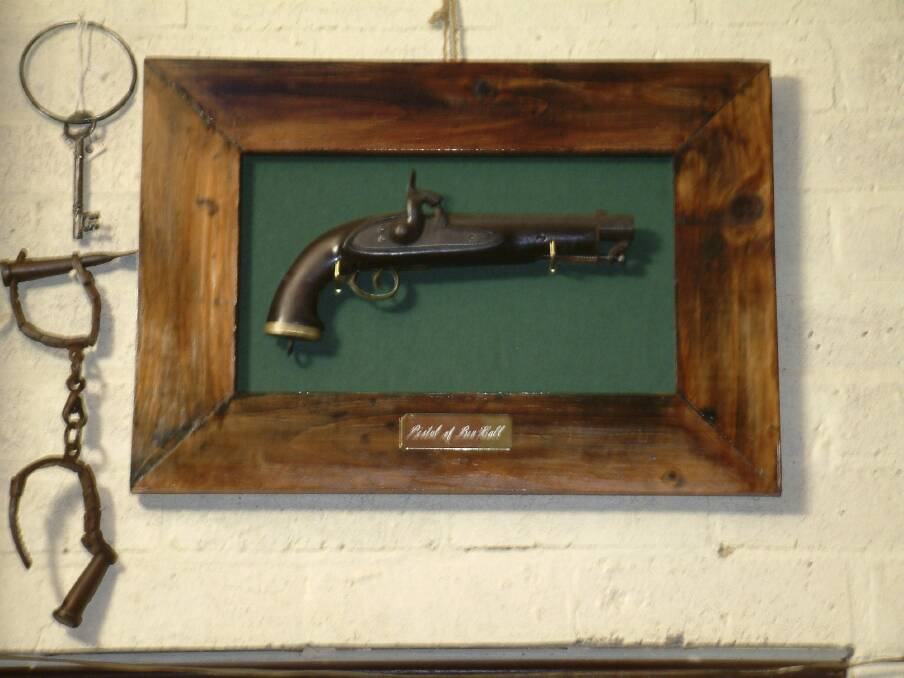 This pistol, which supposedly once belonged to bushranger Ben Hall and held pride of place on the wall of the Bushranger Hotel late last century, but has since gone missing. Photo: Tim the Yowie Man