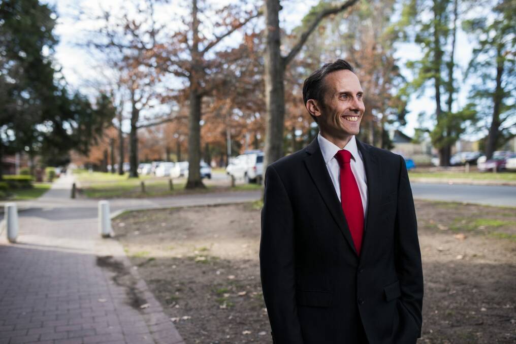 News
Member for Fraser, Andrew Leigh outside his office which is 600m outside the new Fraser border. He will now need to move to a new office inside the new Fraser electorate. 
7 July 2016
Photo by Rohan Thomson
The Canberra Times Photo: Rohan Thomson