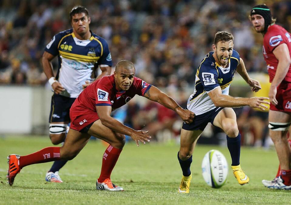 Nic White is working on his temper in an effort to lead the Brumbies better. Photo: Stefan Postles