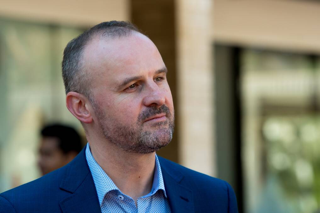 Chief Minister and Treasurer Andrew Barr would create a reserve of funds to allow directorates to over-spend their capital works budget, if deductions are made later. Photo: Elesa Kutz
