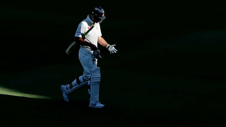 Ricky Ponting is under pressure to retain his spot in the Australian Test side. Photo: Getty Images