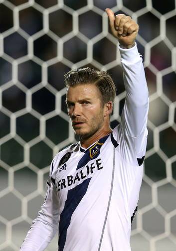 David Beckham playing for the  Los Angeles Galaxy. Photo: Getty