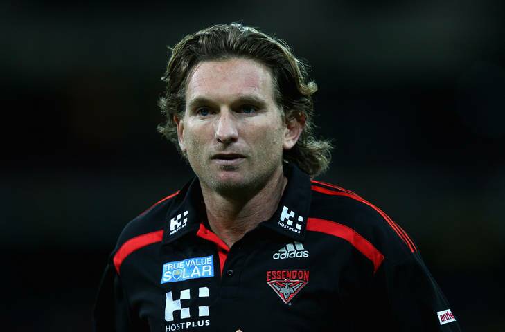 Essendon coach and Canberra product James Hird is in favour of the Bombers playing in the national capital next season. Photo: Ryan Pierse
