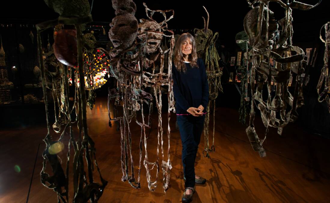 Artist Fiona Hall's Venice Biennale exhibition Wrong Way Time can be seen at the National Gallery of Australia in Canberra. Photo: Elesa Kurtz