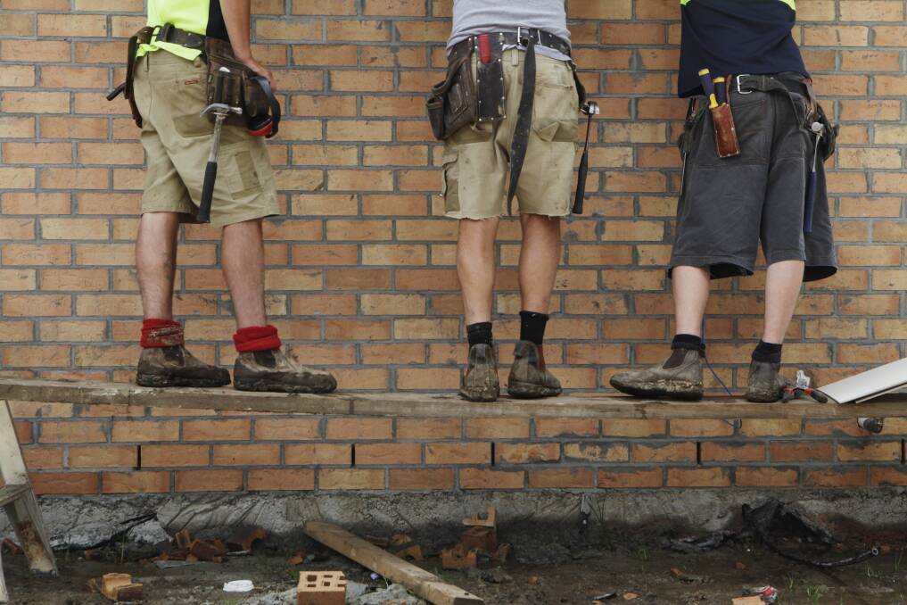Sub-contractors should be required to have a license to work in the ACT, the Master Builders Association said. Photo: Erin Jonasson