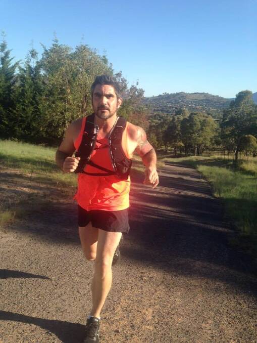 Ryan Sandeman ran more than 700 kilometres to Melbourne to raise money for motor neurone disease. Photo: Facebook