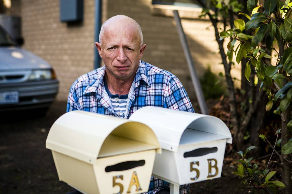 Public housing tenant Richard Allen has questioned a $500 bill for a replacement letterbox  Photo: Jamila Toderas
