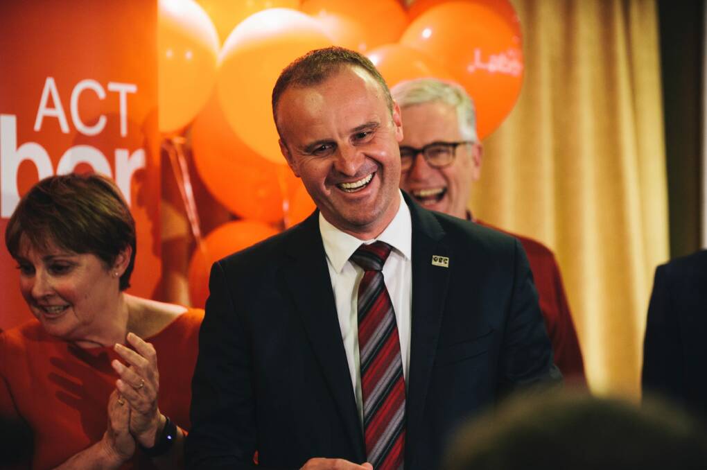 Andrew Barr will have several more Labor MLAs in the Assembly this time. Photo: Rohan Thomson