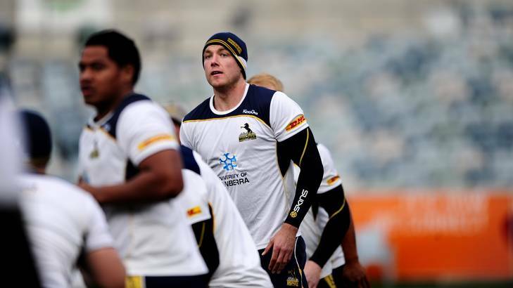Brumbies player Ben Hand will captain the side against Wales tomorrow night at Canberra Stadium, in what could be his last game for the club. Photo: Melissa Adams