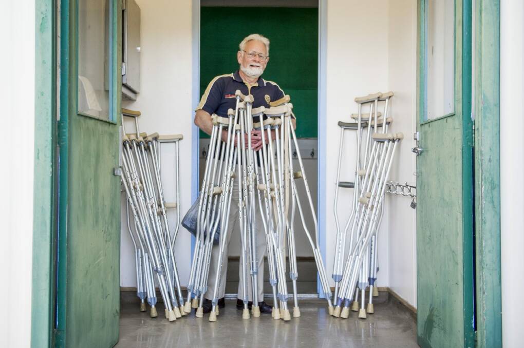 Island support: Rotary's Donations in Kind program member  Brian Goldstraw sends medical and educational equipment to developing countries.
 Photo: Jay Cronan