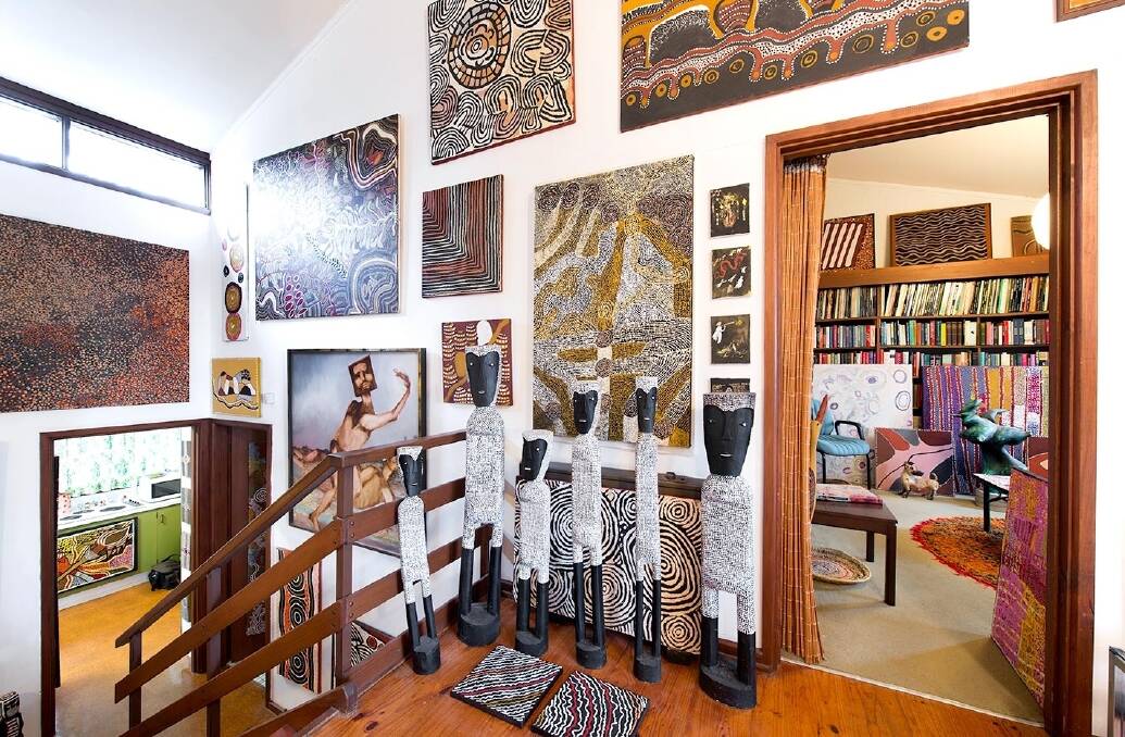 The home of Alan Boxer, which held millions of dollars worth of art. Photo: Kristian Pithie