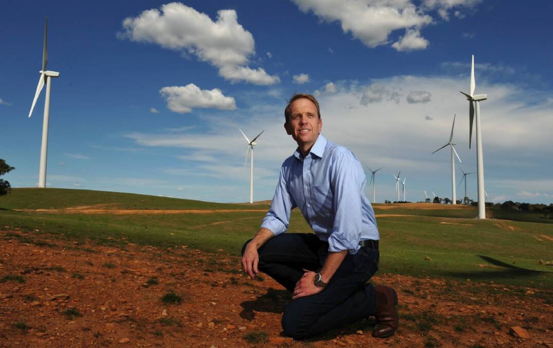 'Mr Renewables' former ACT Environment Minister Simon Corbell has been named an honorary professor at the ANU Energy Change Institute. Photo: Graham Tidy