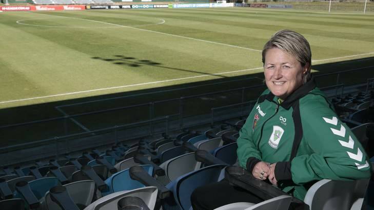 Canberra United assistant coach Raeanne Dower. Photo: Jeffrey Chan