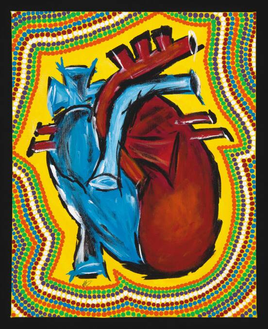 Paediatric cardiologist Dr Bo Remenyi nominated this painting given to her by the mother of a patient. Photo: Jason McCarthy