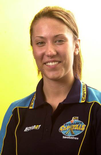 Janna Sladic, picture here in 2002 when she was playing for the Canberra Capitals basketball team. Photo: Andrew Campbell
