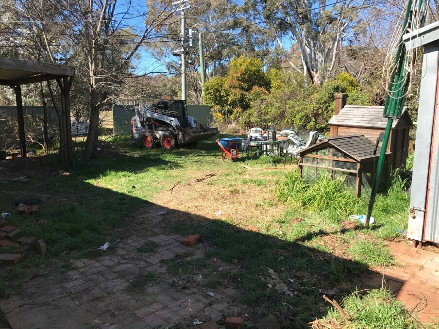 The backyard before the transformation. Photo: Supplied