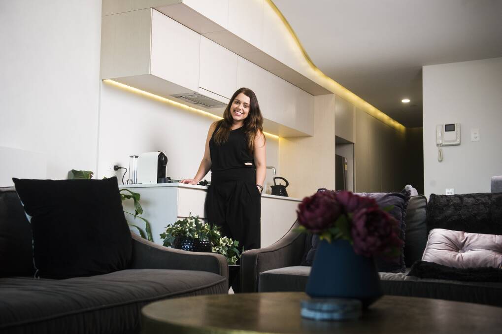 Silvia Nestoroska has been renting out her New Acton apartment over the past year on Airbnb.  Photo: Dion Georgopoulos