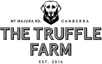 The logo for The Truffle Farm Canberra featuring Samson the labrador. Photo: Supplied