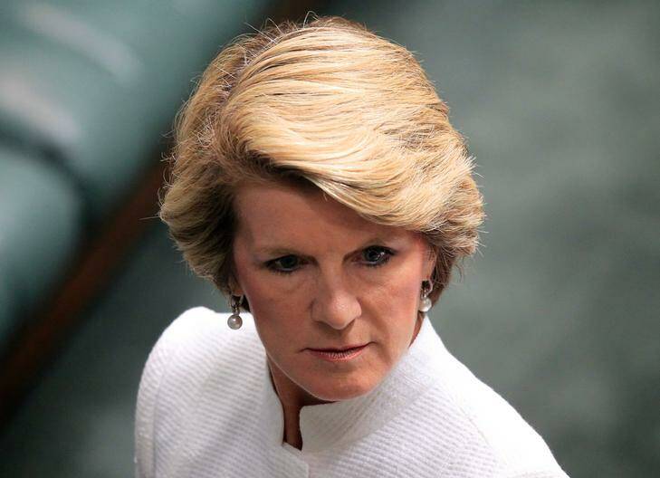 Battle of wills ... Julie Bishop gives Anna Burke the death stare in Parliament yesterday. Photo: Andrew Meares