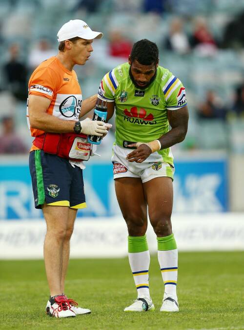 Sisa Waqa is out with an injured knee. Photo: Getty Images