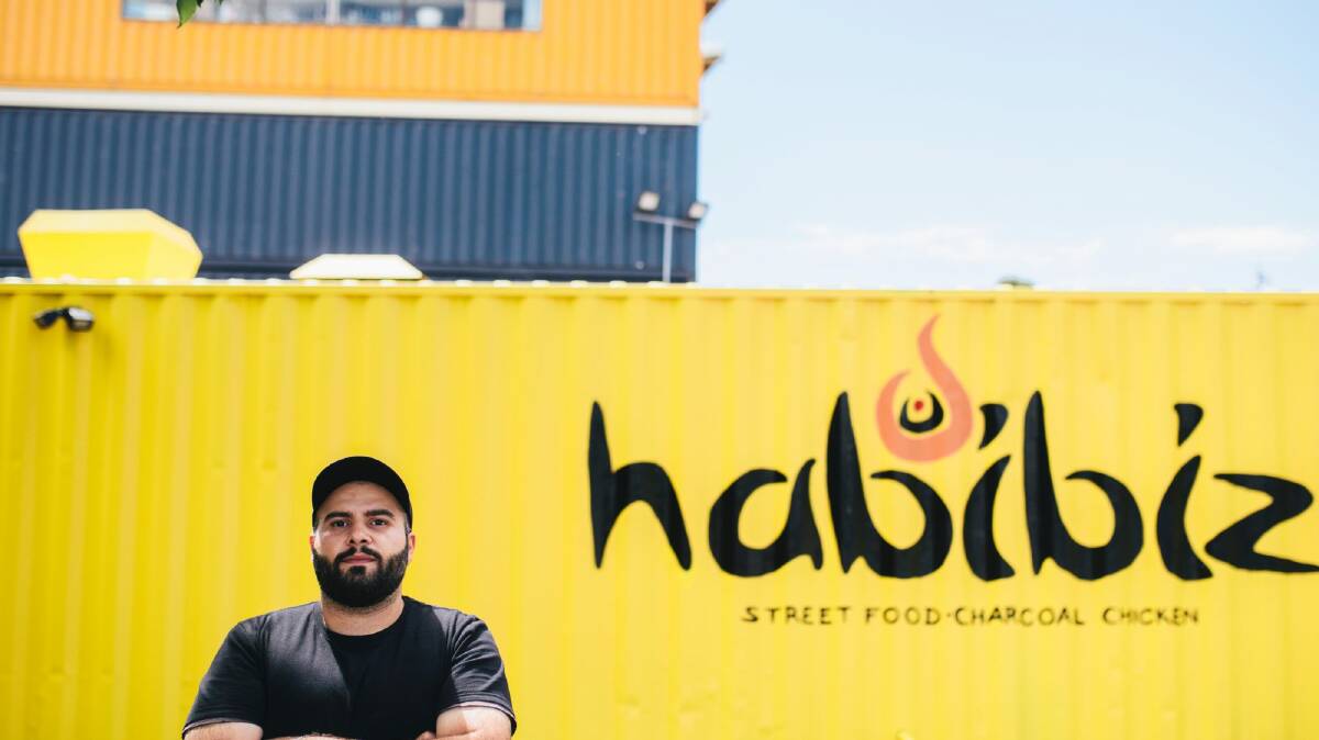 Walid Ajaj, owner of Habibiz at the Westside Container Village. Photo: Rohan Thomson