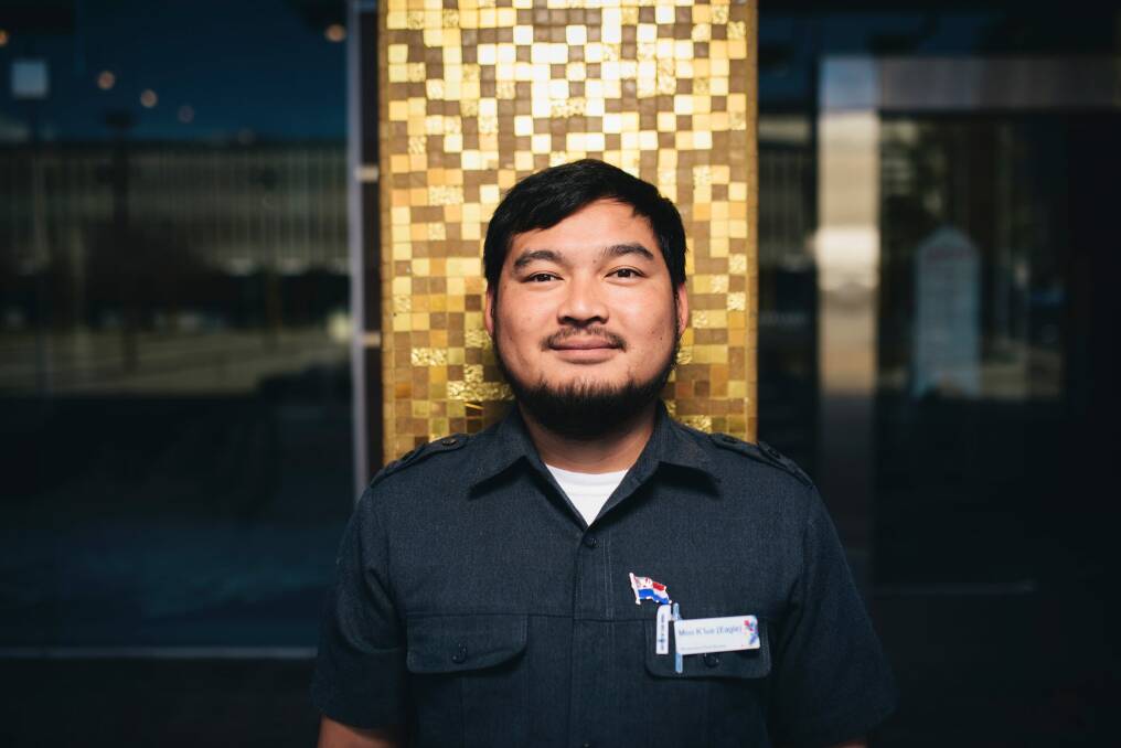 Moo's own journey from Myanmar to Canberra has inspired him to help other refugees and migrants. Photo: Rohan Thomson