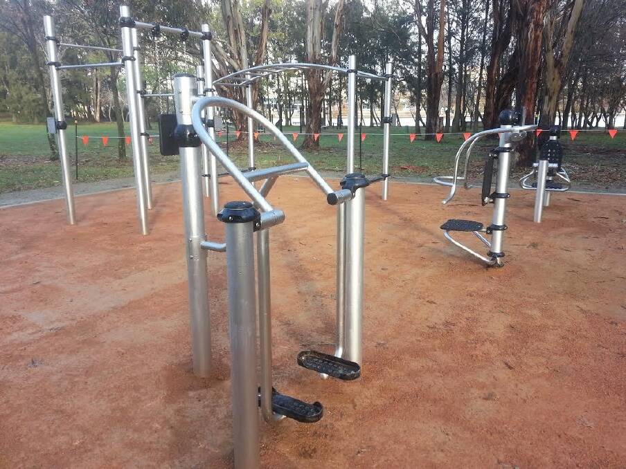 New outdoor fitness equipment. Photo: Territory and Municipal Services