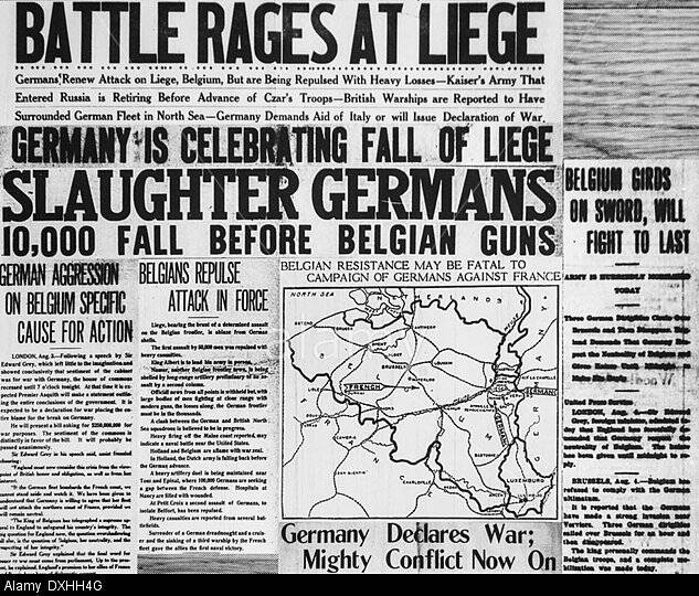 Optimistic coverage from WWI.
