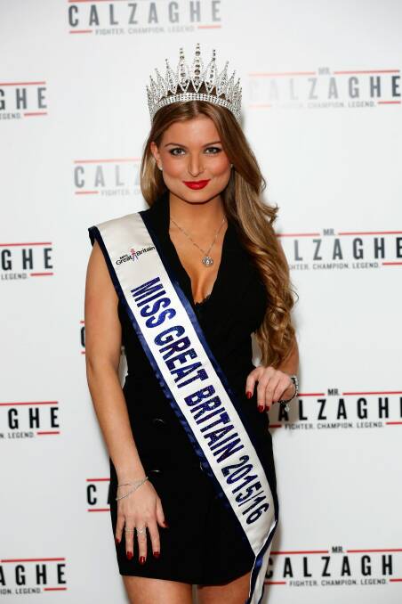 Miss Great Britain Zara Holland has been dethroned for disrobing on TV. Photo: Tristan Fewings