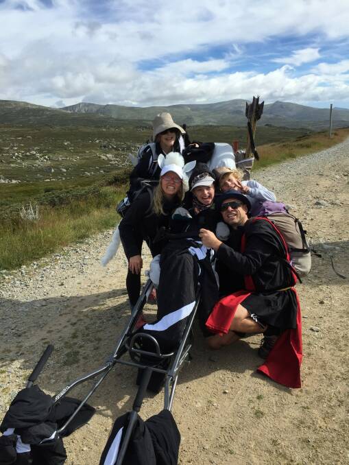 Scullin 12-year-old Lily Sharrock climbed Mount Kosciuszko fundraising for the Cerebral Palsy Alliance. Photo: Supplied
