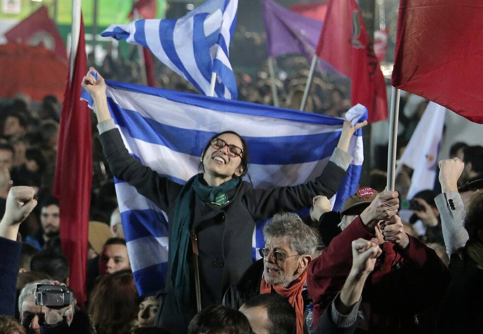 The election victory of Greece's Syriza party has placed more strain on the stability and growth prospects of the euro block. Photo: AP