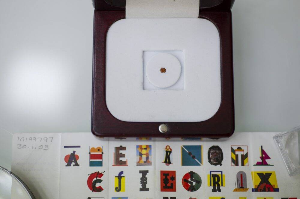 Hailing from Germany, this colourful alphabet book clocks in at just 2.4mm by 2.9mm, Photo: Jamila Toderas
