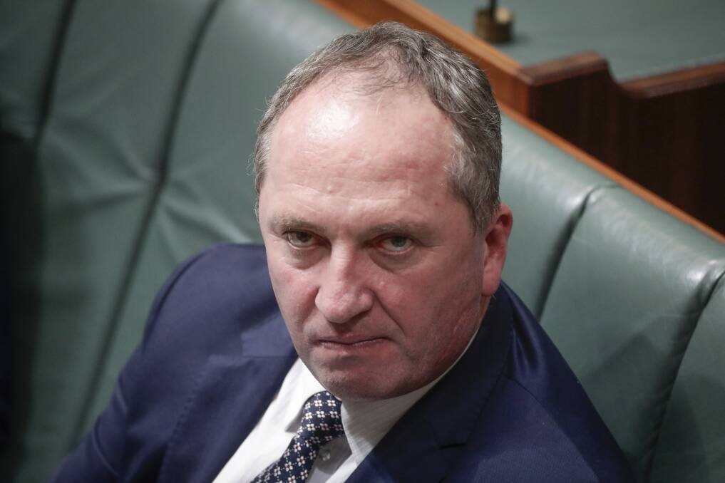 Barnaby Joyce is expected to quit as leader of the Nationals. Photo: Alex Ellinghausen