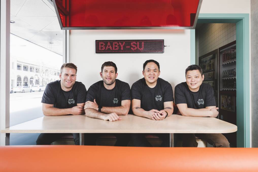 The Baby Su team, from left: Jared Calnan, Ben Ilic, Andrew Duong, and Shao Yi Kuek.

Photo:  Photo: Jamila Toderas