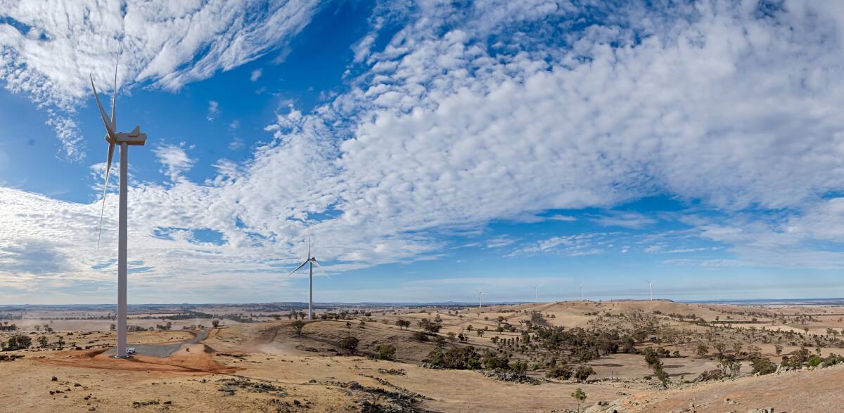 Coonooer Bridge Wind Farm, which generates electricity for the ACT, has been named the best performing wind farm in Australia this year. Photo: Windlab