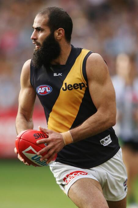 Sidelined: Richmond's Bachar Houli. Photo: Getty Images