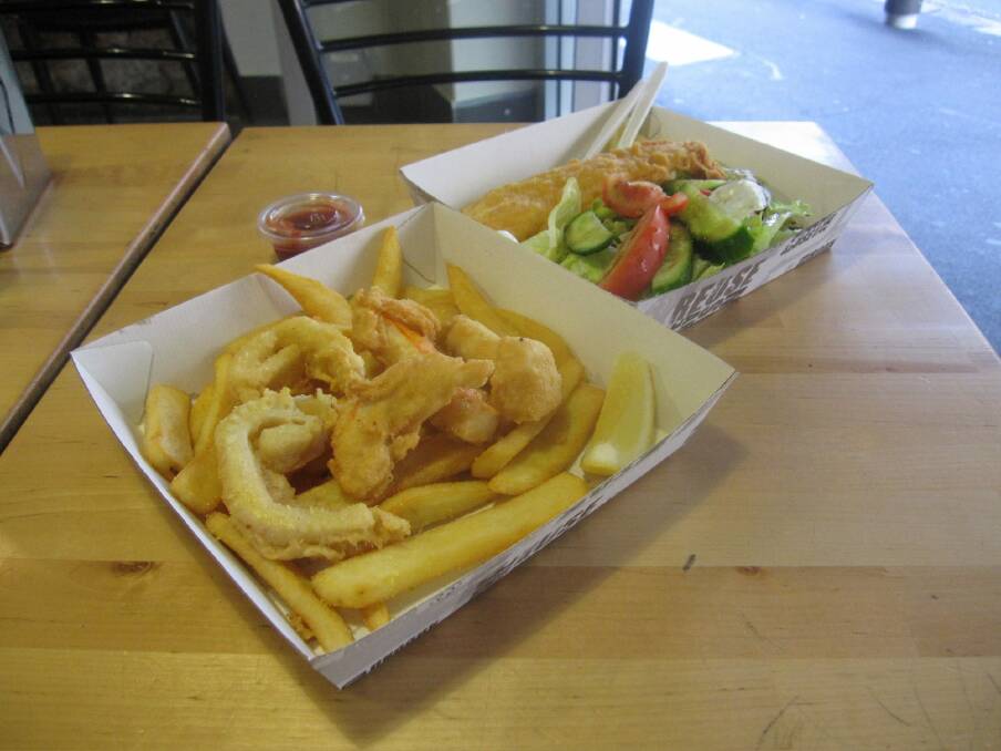 Seafood basket: there are plenty of options for a tasty lunch. Photo: Callan Boys