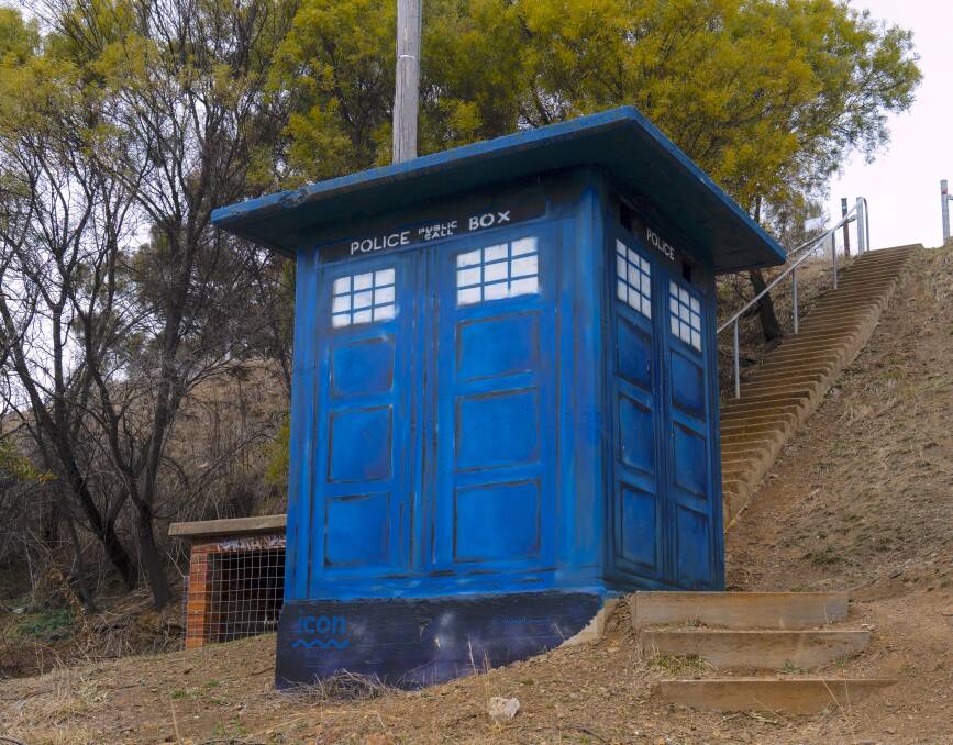 A favourite with bushwalkers, this TARDIS is near the summit of Red Hill . Photo: Elliot Ceramidas
